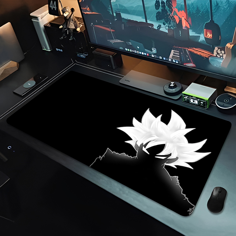 Pc Gaming Keyboard And Mouse - DBZ Black Anime Mouse Pad Dragon
