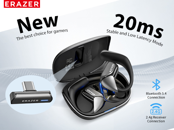 Pc Gaming Vr - ERAZER XF29 Gaming Bluetooth Headphones Low-Latency