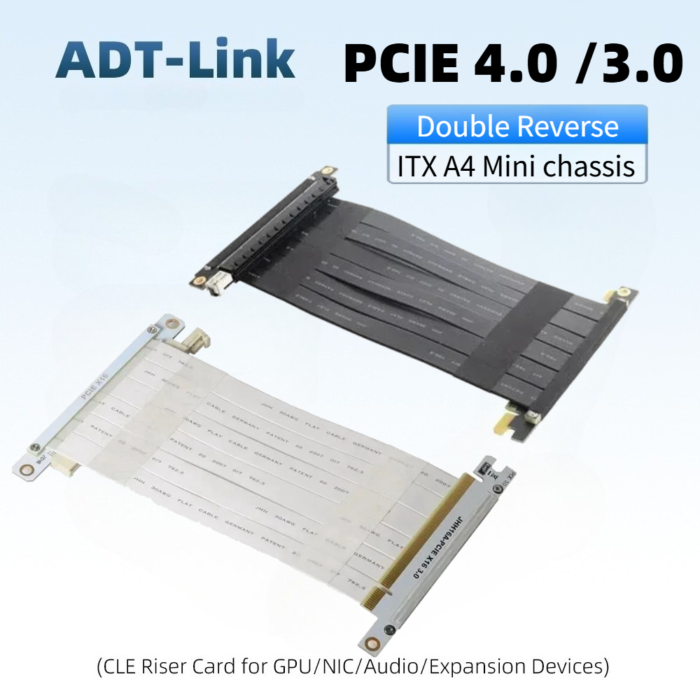 Gpu Vertical Mount - Black & White Double Reverse Graphics
