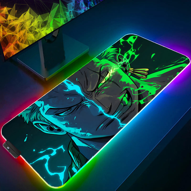 Pc Gaming Used - ONE PIECE Zoro Mouse Pad RGB