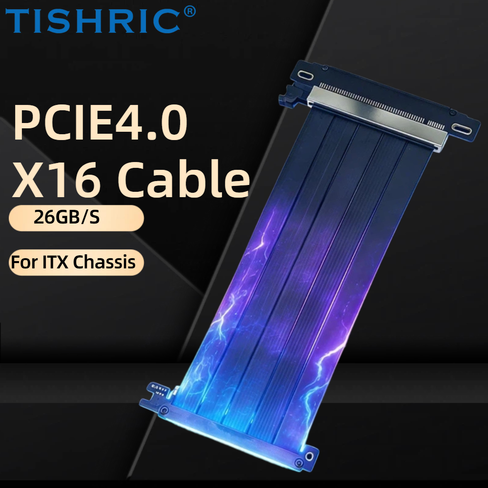 Gpu Vertical Mount - TISHRIC 18.5/20cm PCIe 4.0 X16 Riser