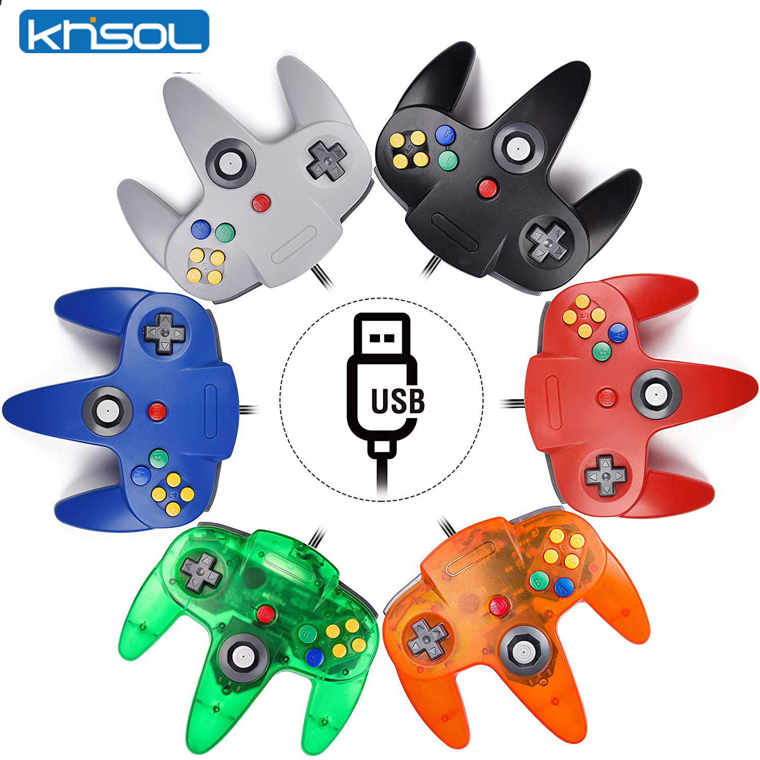 Pc Gaming Emulator - N64 Controller Classic USB Wired Remote