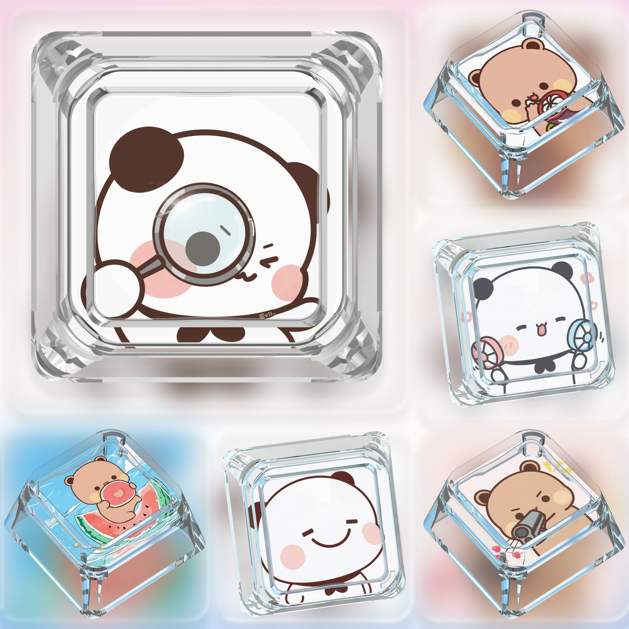 Custom Keycaps - Cute Bubu Dudu Keycaps ABS Custom
