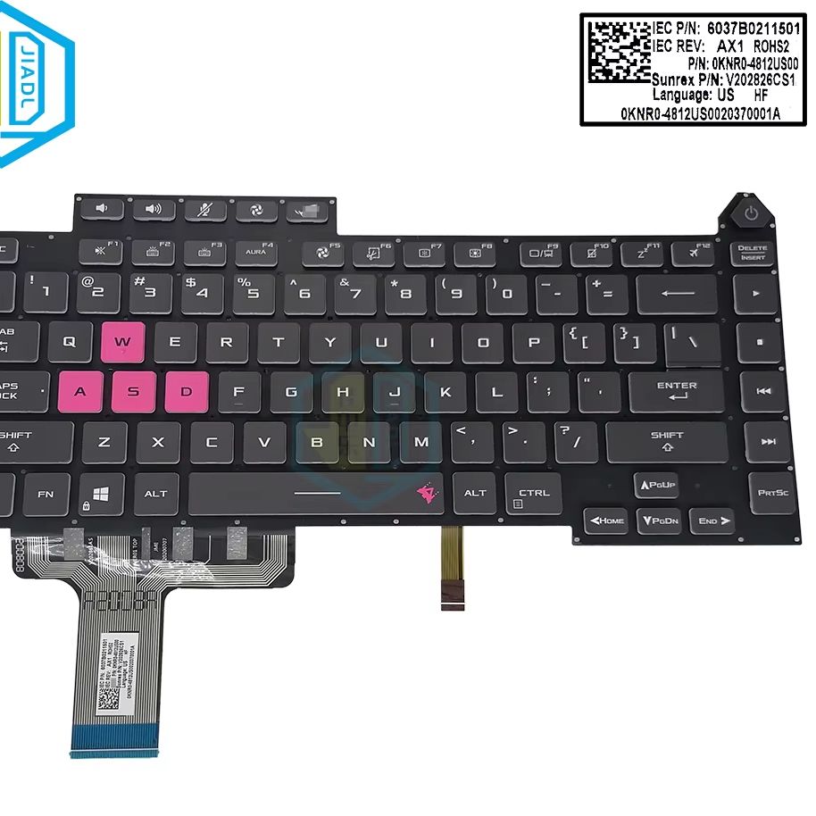 Pc Gaming Asus Rog - US English LA Latin RGB Backlit