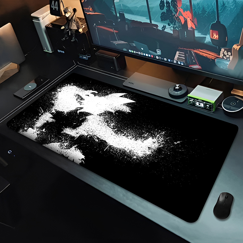 DBZ Black Anime Mouse Pad Drag - Pc Gaming Keyboard And Mouse review and price
