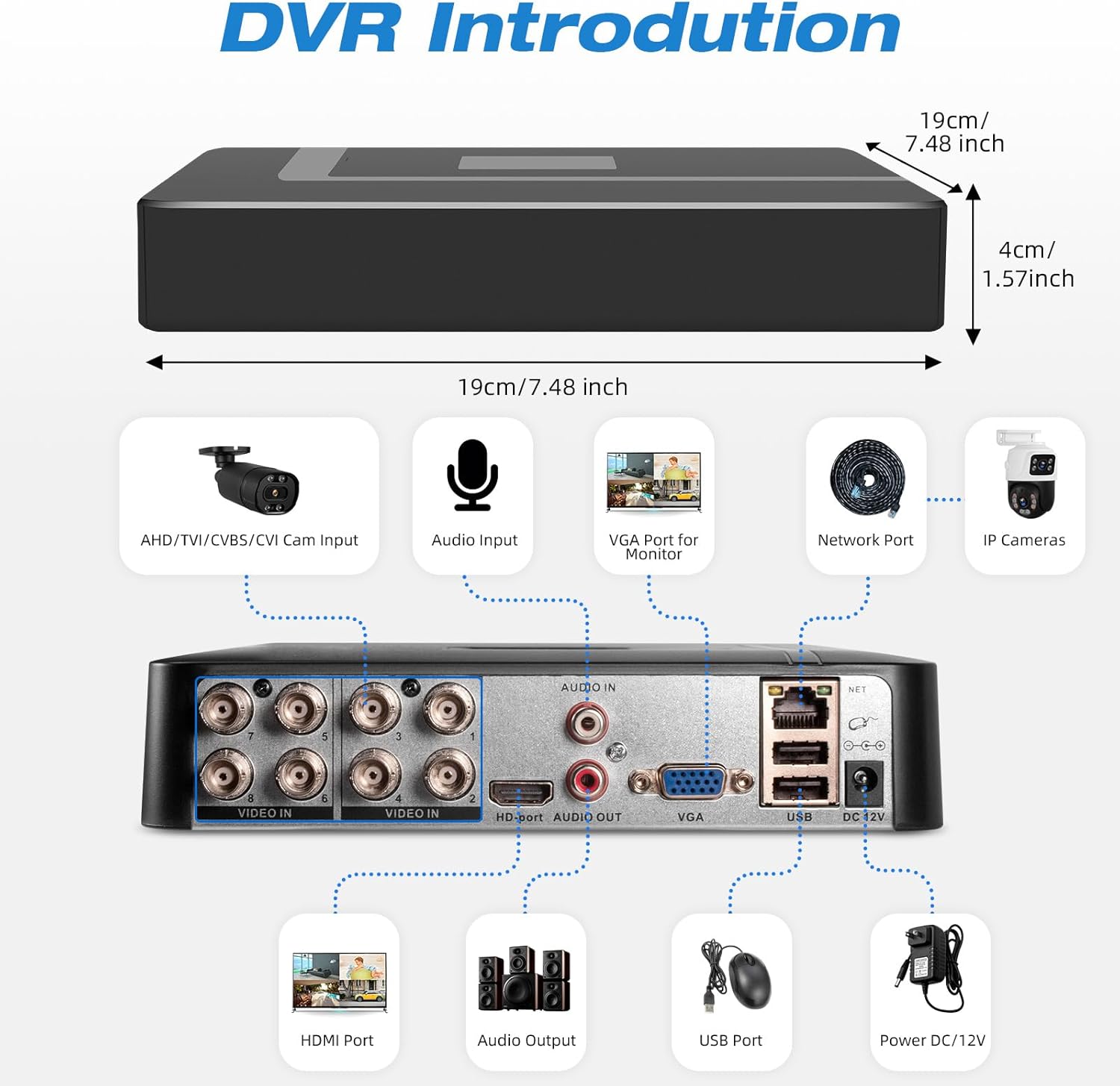 4CH 8CH mini CCTV Surveillance - Pc Gaming Vr review and price