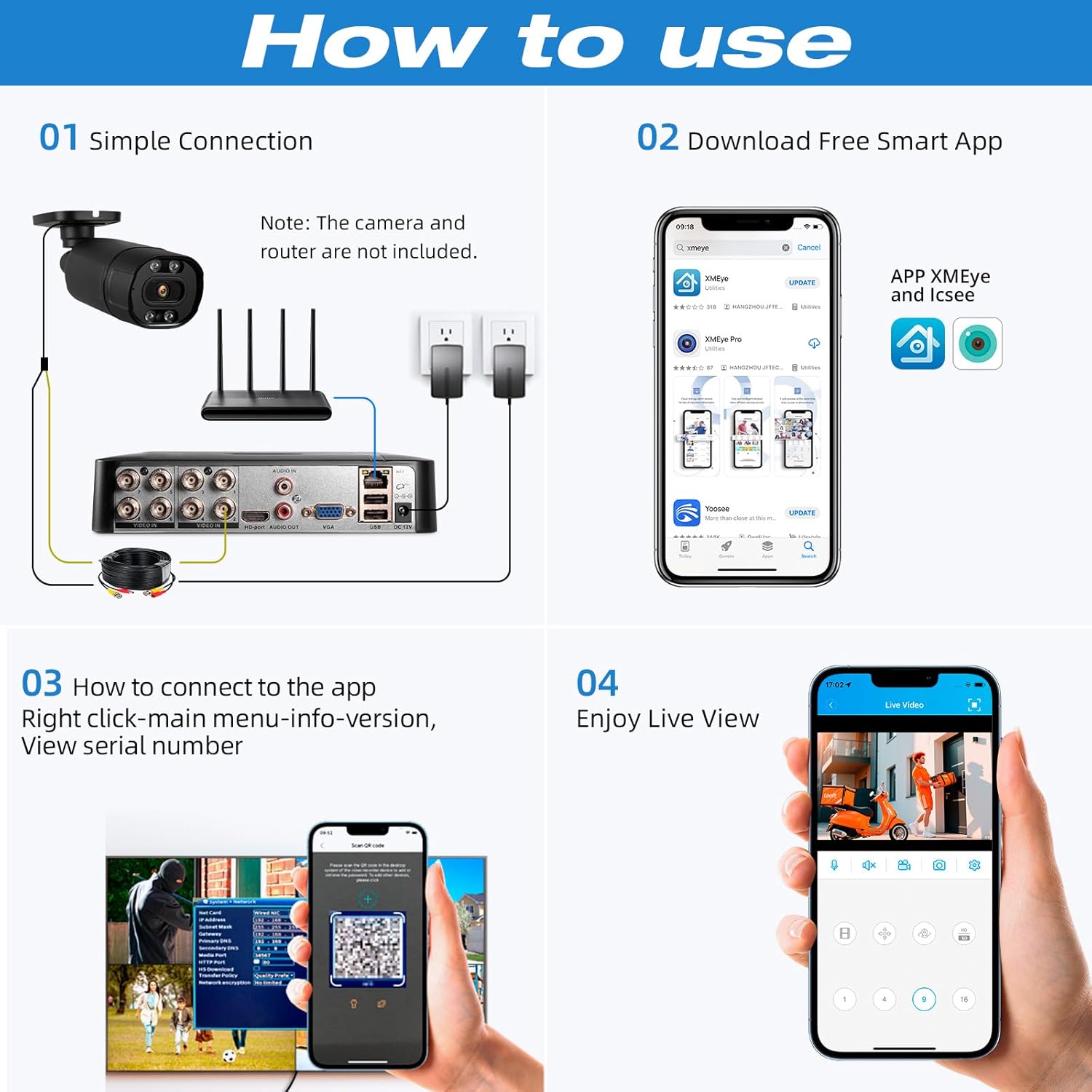 4CH 8CH mini CCTV Surveillance - Pc Gaming Vr review and price