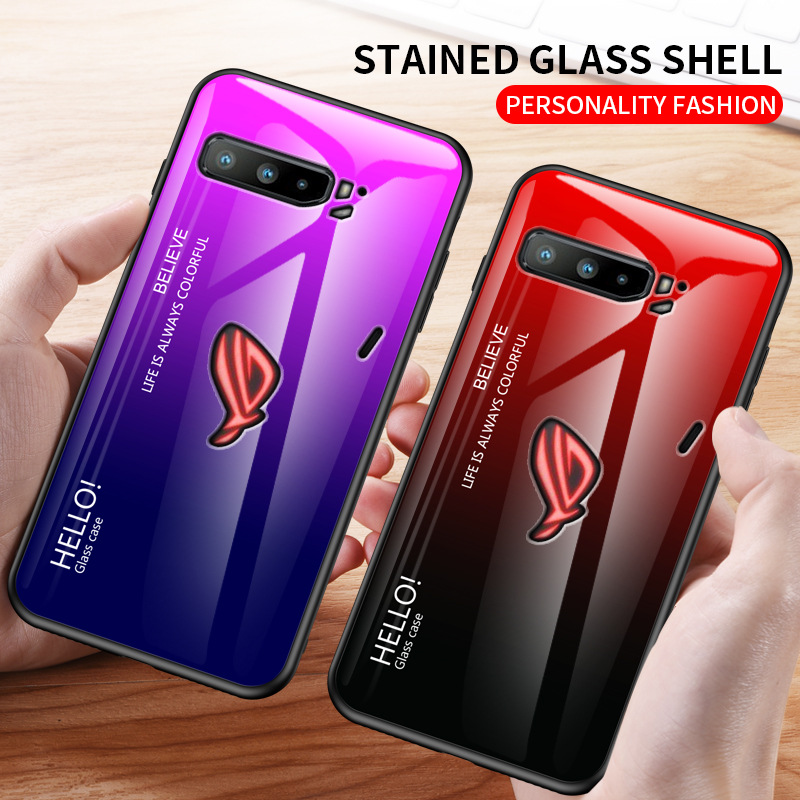 Gradient Tempered Glass Case f - Pc Gaming Asus Rog review and price