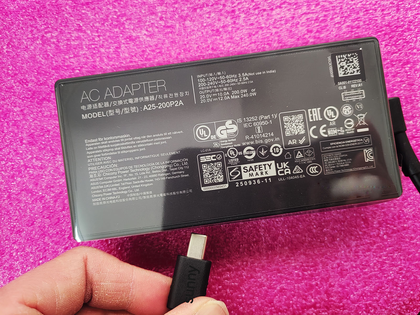 NEW OEM A25-200P2A Rectangle C - Pc Gaming Asus Rog review and price