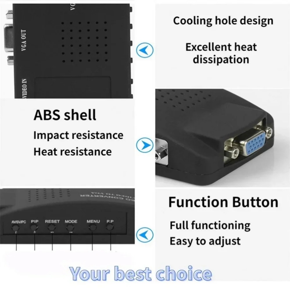 PzzPss BNC S-Video VGA to VGA  - Pc Gaming Vr review and price
