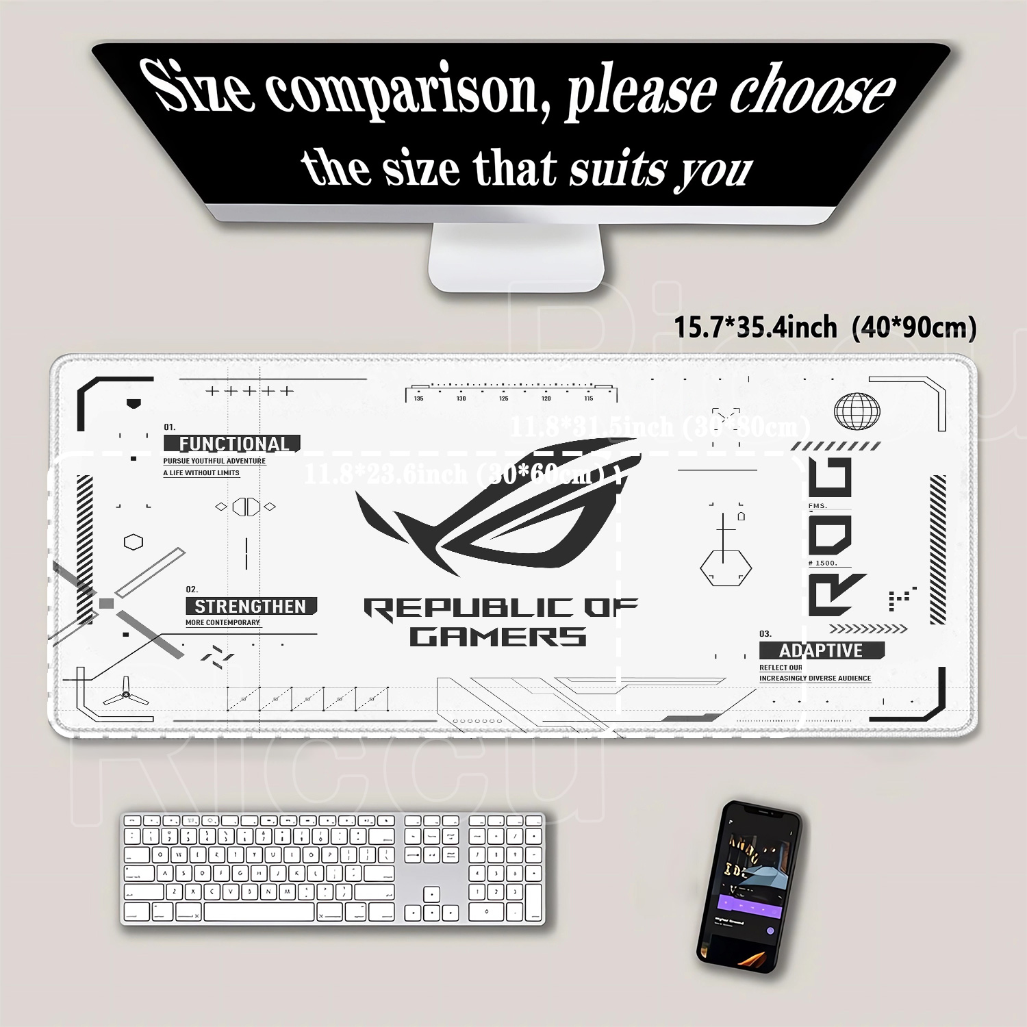 R-ROG Large Gaming Mouse Pad A - Pc Gaming Asus Rog review and price