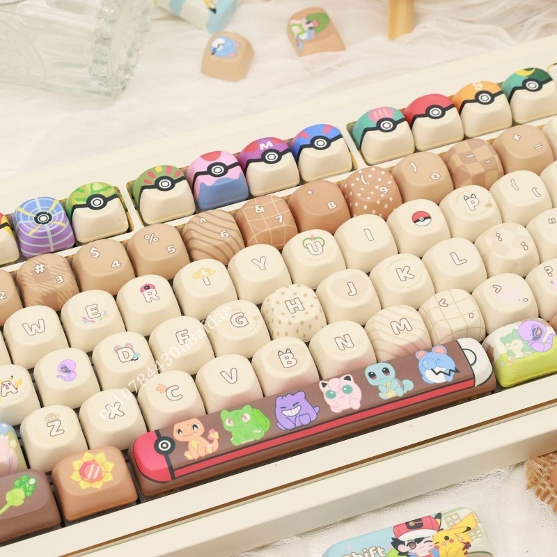 Anime Pokemon Keycaps MOA Heig - Custom Keycaps review and price
