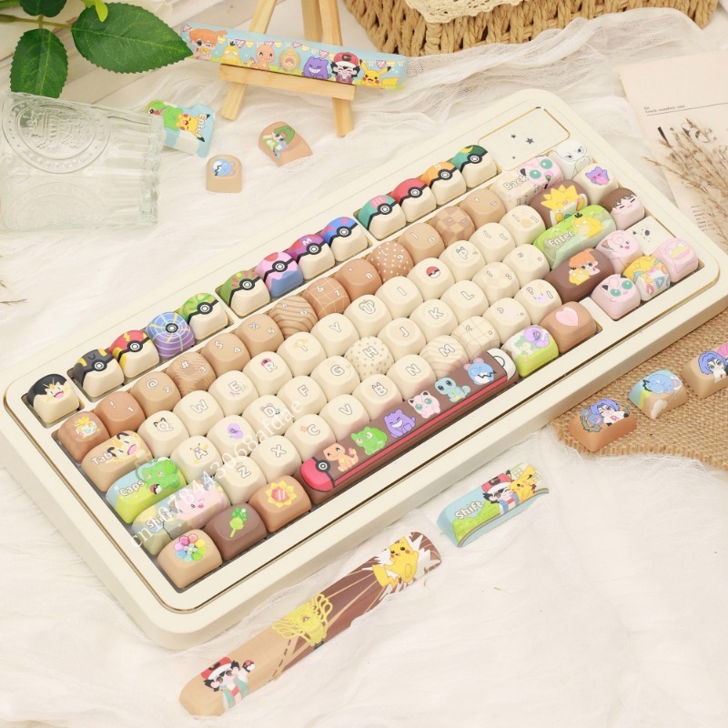 Anime Pokemon Keycaps MOA Heig - Custom Keycaps review and price