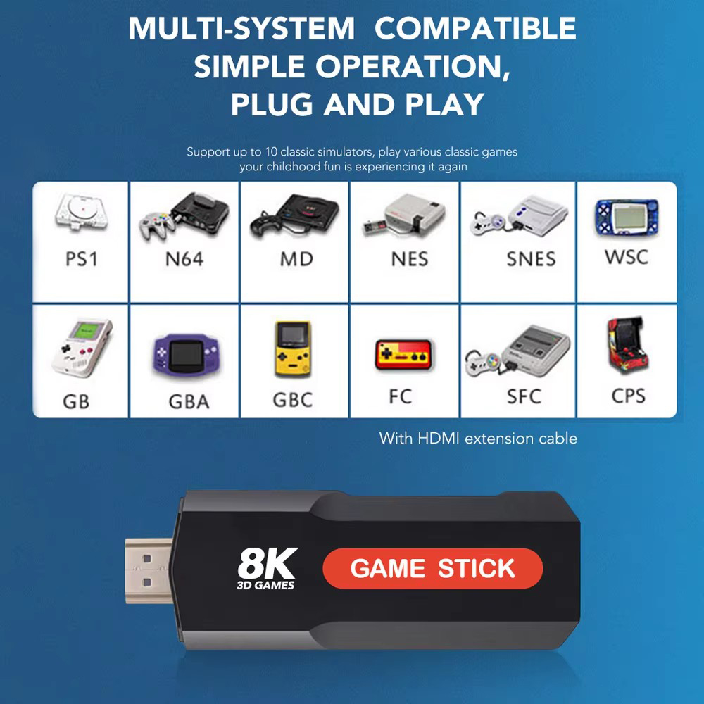 X2 Game Stick HD 4K 8K 3D Cons - Pc Gaming Emulator review and price