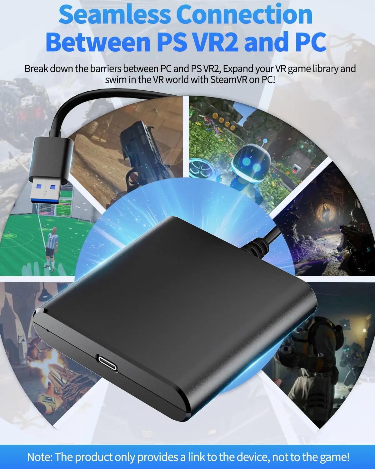 For PS5 VR2 PC Adapter PSVR2 C - Pc Gaming Vr review and price