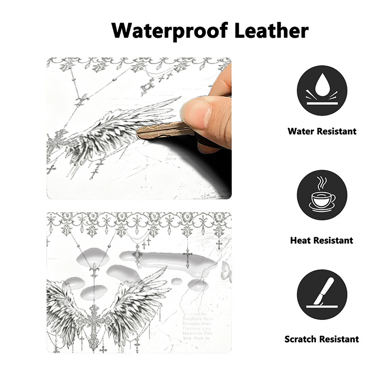 Leather Mousepad Black White A - Pc Gaming Keyboard And Mouse review and price