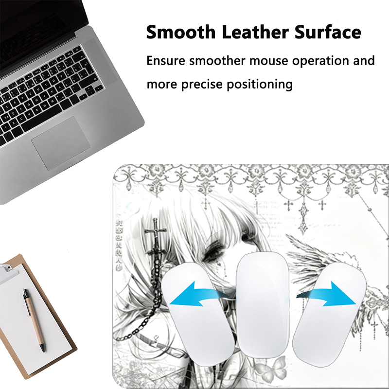 Leather Mousepad Black White A - Pc Gaming Keyboard And Mouse review and price